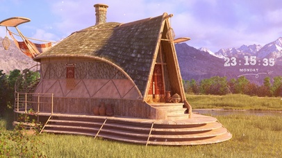 4K乡村夏日护眼小屋（带鱼屏）