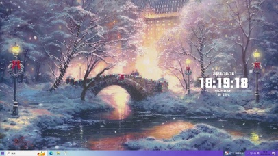 治愈梦幻雪夜主题