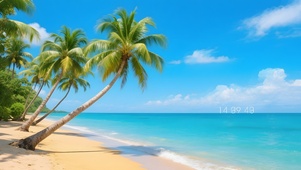 海边的椰子树