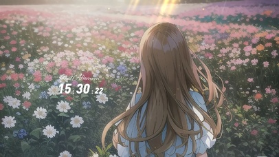 治愈女孩背影