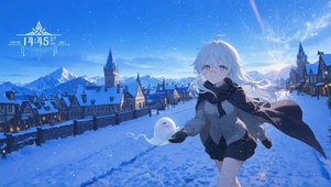 雪景少女