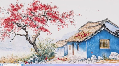 唯美AI意境插画-桌面主题