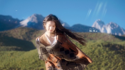 哇 会发光的女孩