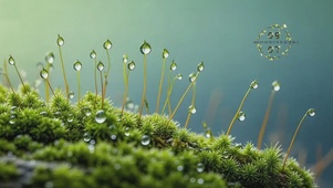 护眼苔藓风景