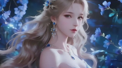 游戏CG绝色美女特写