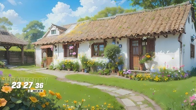 护眼乡村景色
