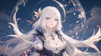 白发美少女