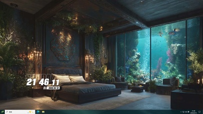 海底房间桌面主题