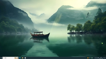 护眼青山 云雾缥缈