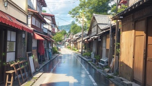 充满生活气息的日式小街