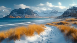 海边小雪