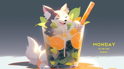 清新可爱哈士奇