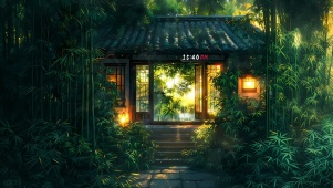 绿竹入幽径