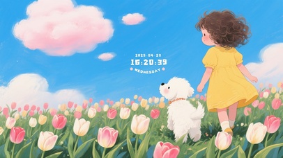 治愈郁金香花海