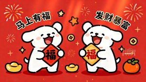 马上有福，发财暴富