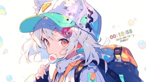 卡通糖果少女