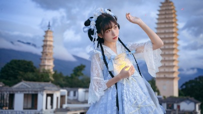 公主裙cos小美女