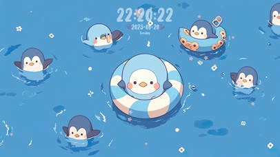 萌宠の夏季泳池