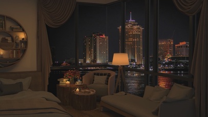 唯美治愈温馨城市房间