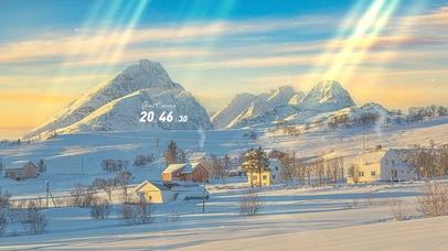 治愈冬天小村庄