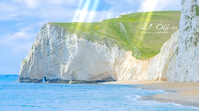 唯美夏日海岸风景