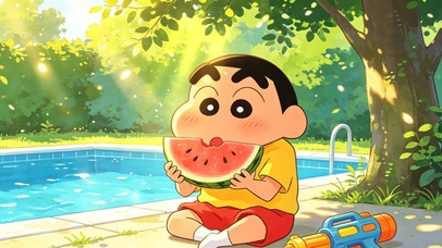 可爱的蜡笔小新