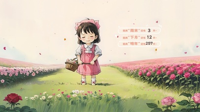 花田里的小女孩