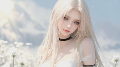 4K可爱唯美金发女孩