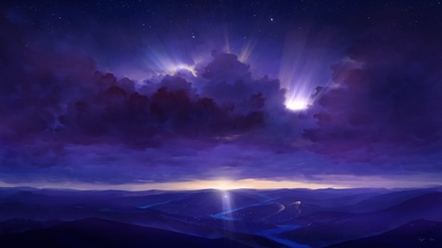 阴暗的星空