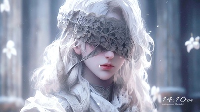 梦幻飞花中的蒙眼少年