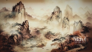 古风水墨山水