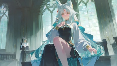 飞霄-修女制服美女