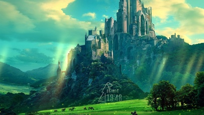 4K 阳光下的幽静城堡