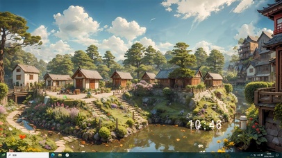 绿水青山（随视角变化）