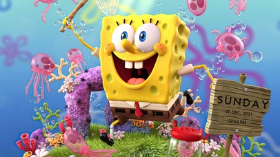 海绵宝宝抓水母