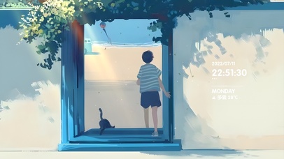 唯美治愈盛夏海边男孩