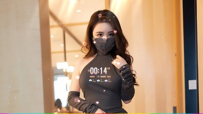 4K口罩性感美女