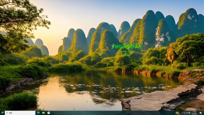 绿水青山主题壁纸