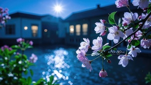 暗香海棠花