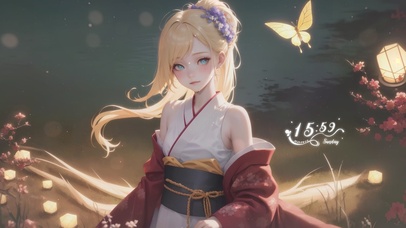 唯美湖畔清纯少女