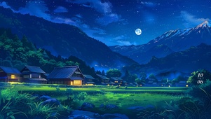 空灵4K山川小屋