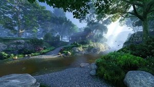 治愈护眼仙境森林小屋
