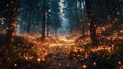 梦幻萤火虫王国森林