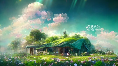 4k温馨绿色小屋