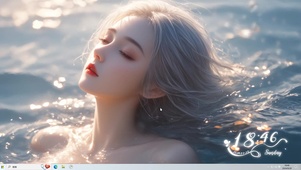 水中白发少女