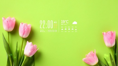 4k简约郁金香桌面