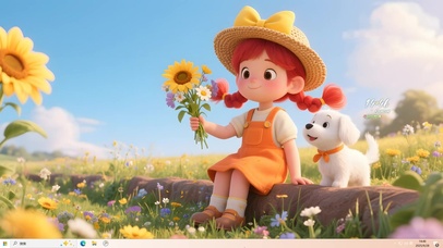 小清新田野女孩