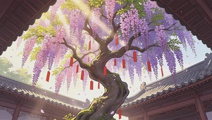 浪漫古风祈愿树