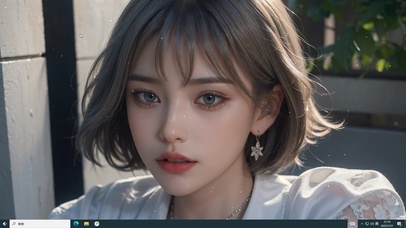 AI绘画欧美 短发 金发美少女