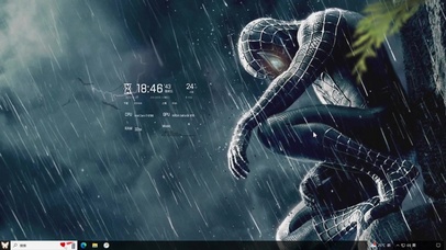 雨夜蜘蛛侠—【主题桌面】